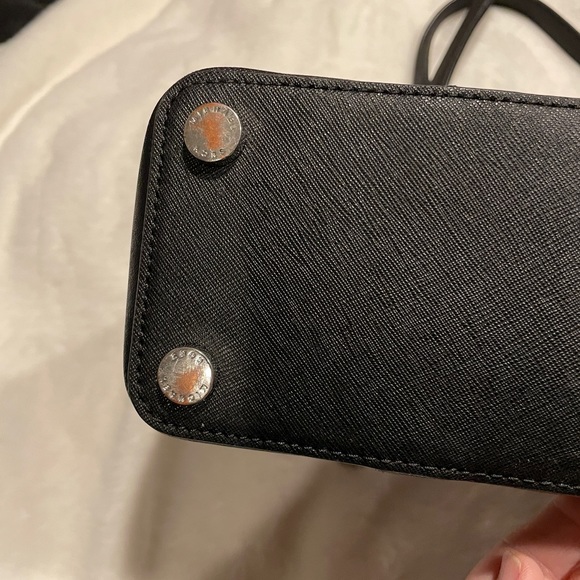 Michael Kors Black Sady Purse. Saffiano leather with silver accents - Picture 11 of 16